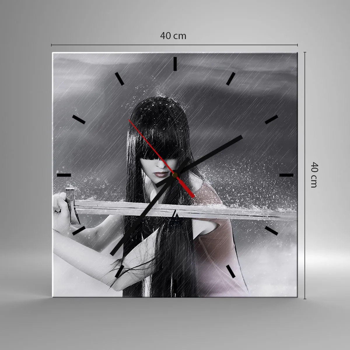 Orologio da parete - Orologio in Vetro - Bella e pericolosa - 40x40 cm