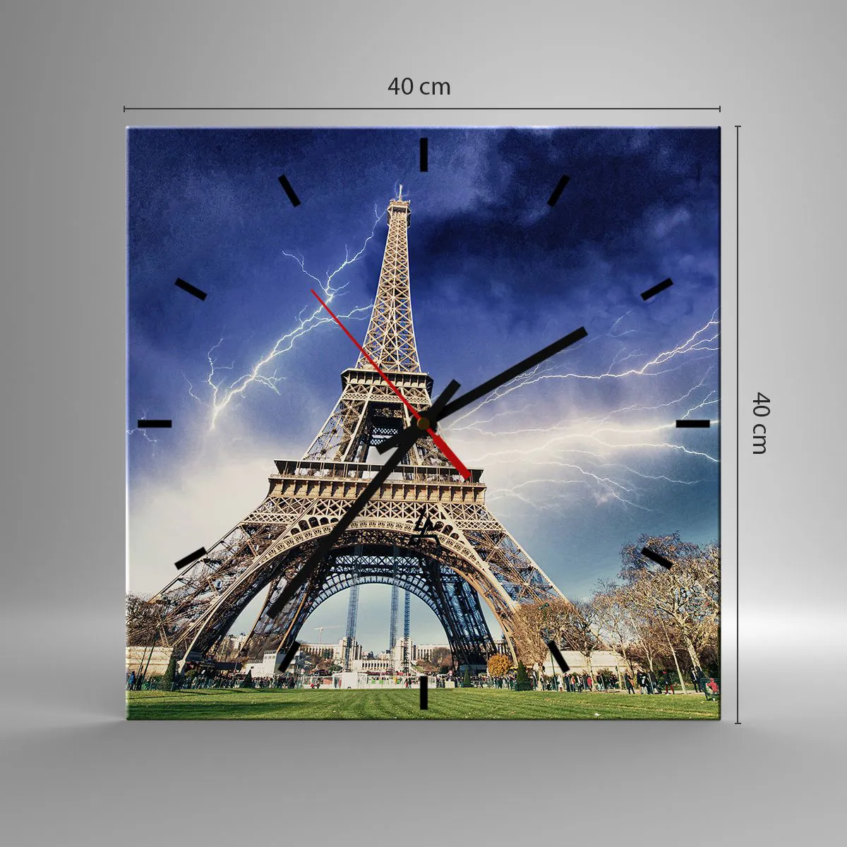 Vægur, Uret - Stormens herskerinde - 40x40 cm