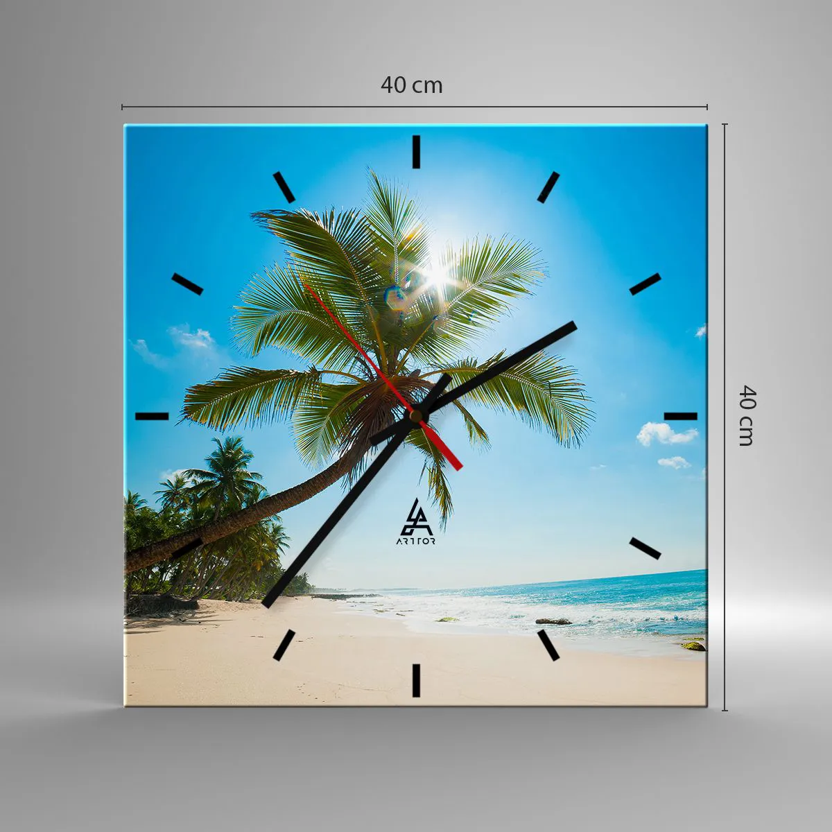 Orologio da parete - Orologio in Vetro - Non farlo vedere a nessuno - 40x40 cm