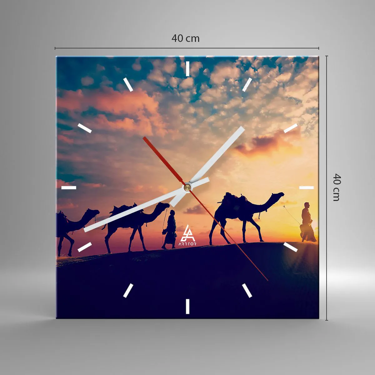 Nástěnné hodiny - Tajemný duch orientu - 40x40 cm