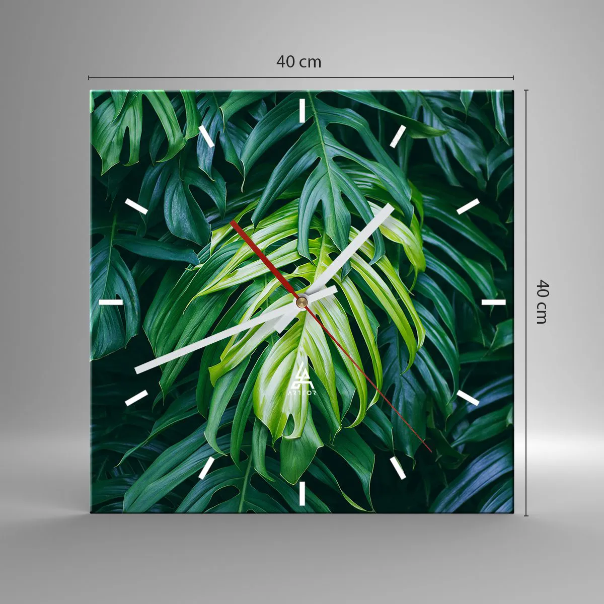 Horloge murale - Pendule murale - Immergez-vous dans la fraîcheur - 40x40 cm