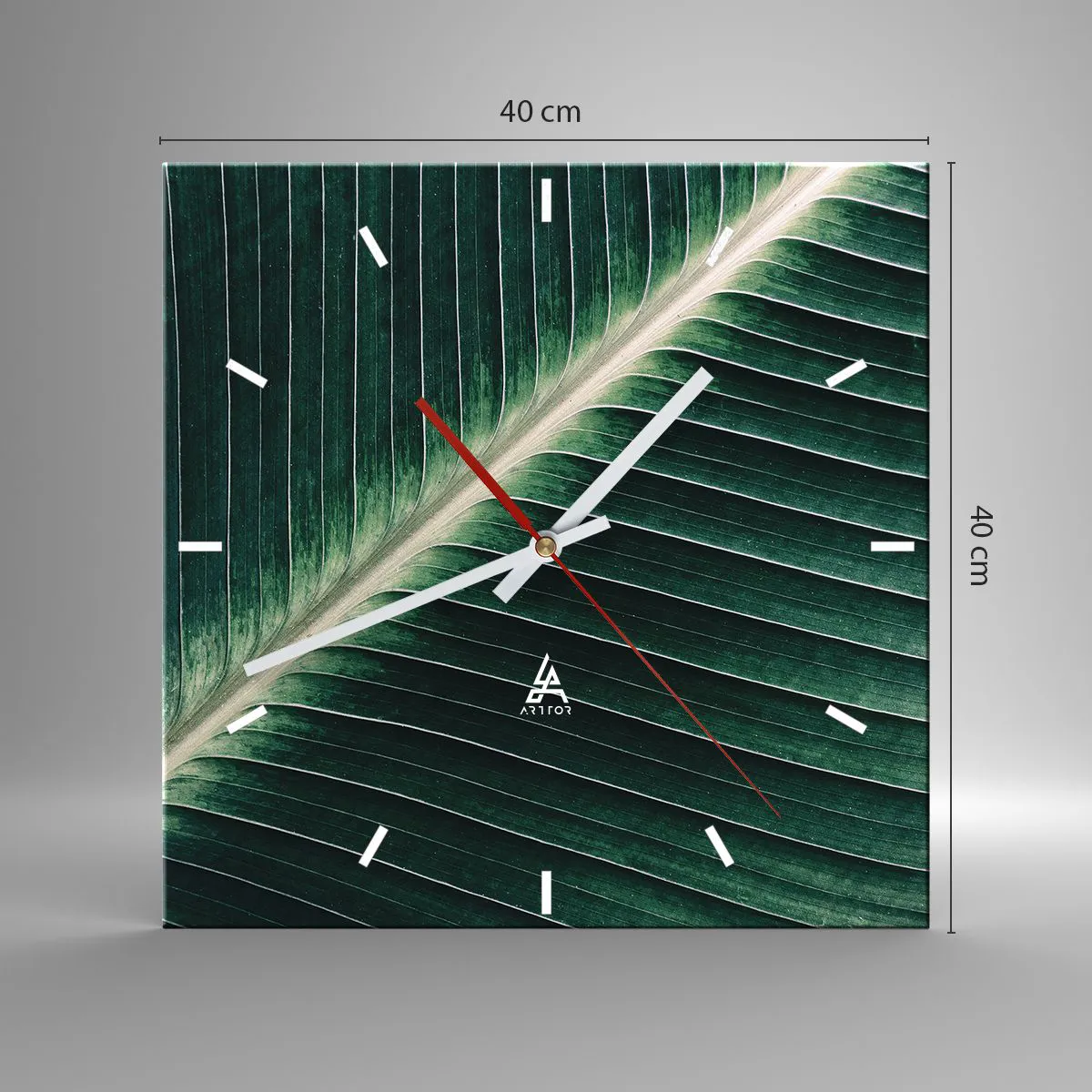 Zegar ścienny - Rytm natury - 40x40 cm