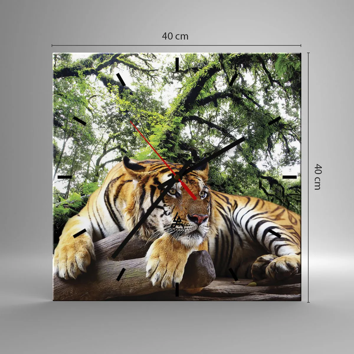 Nástenné hodiny - S úctou - 40x40 cm