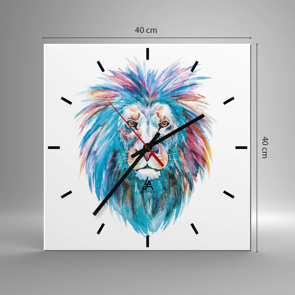 Zegar ścienny - Elektryzująca aura - 40x40 cm