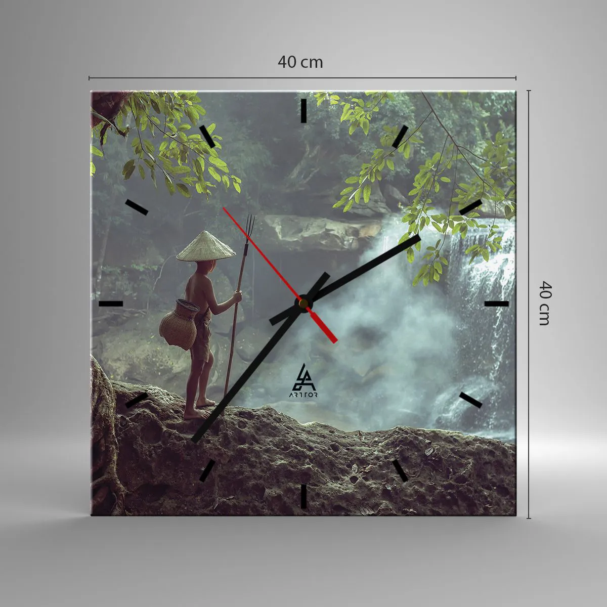 Falióra, Óra - Barátságban a természettel - 40x40 cm