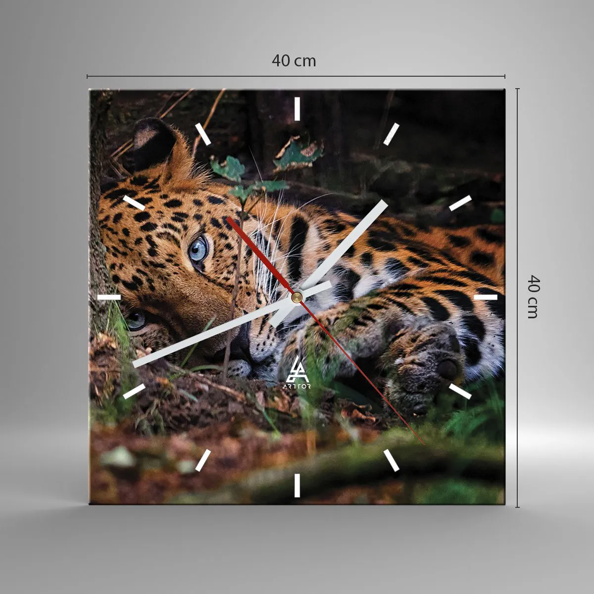 Ceas de perete - Ceas pe sticlă - Să ai încredere în mine - 40x40 cm