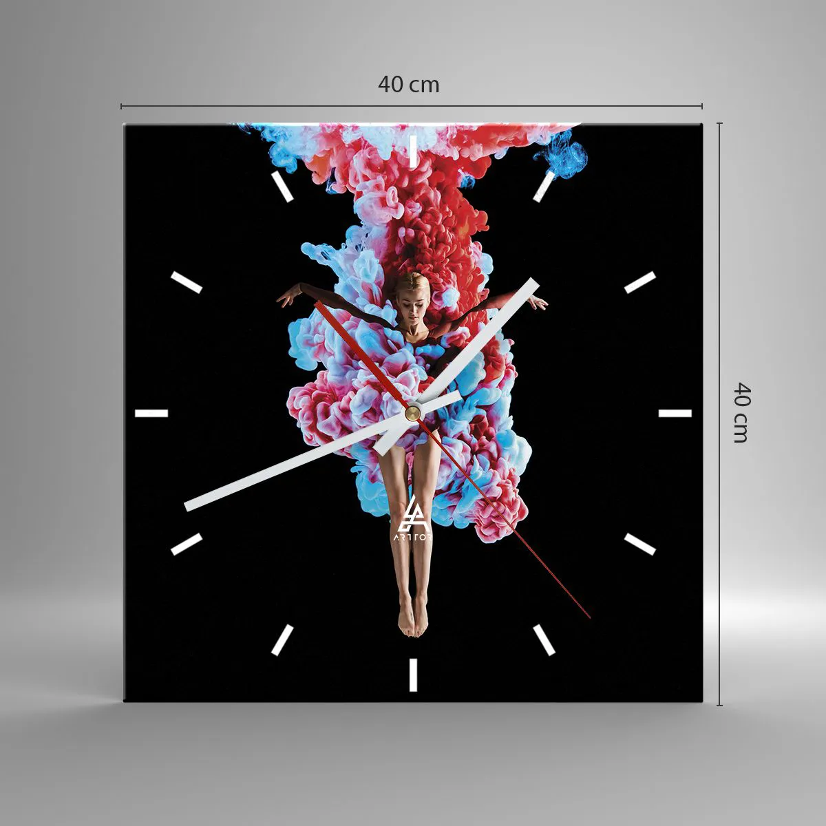 Vægur, Uret - I fuld blomstring - 40x40 cm