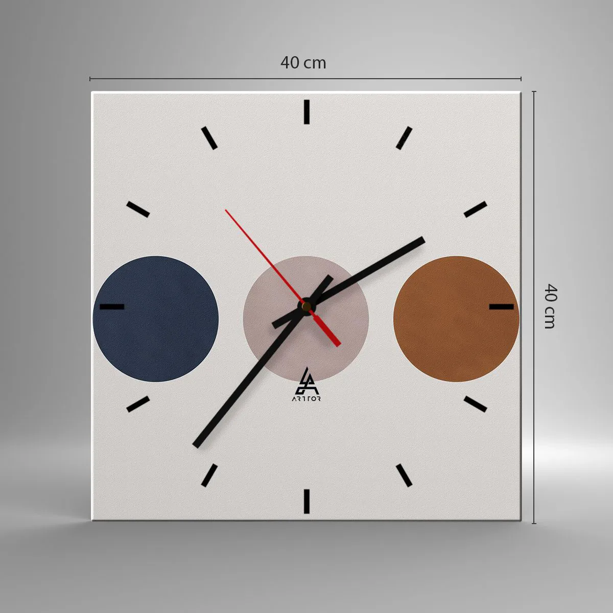 Zegar ścienny - Symbol doskonałości - 40x40 cm