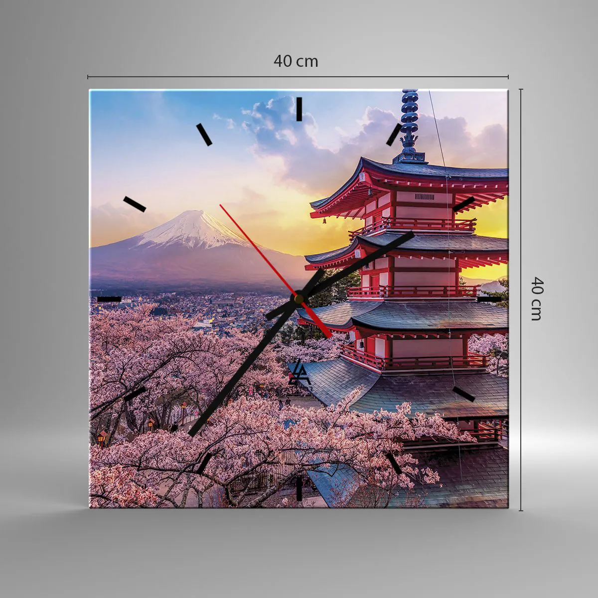 Nástěnné hodiny - Podstata japonského ducha - 40x40 cm