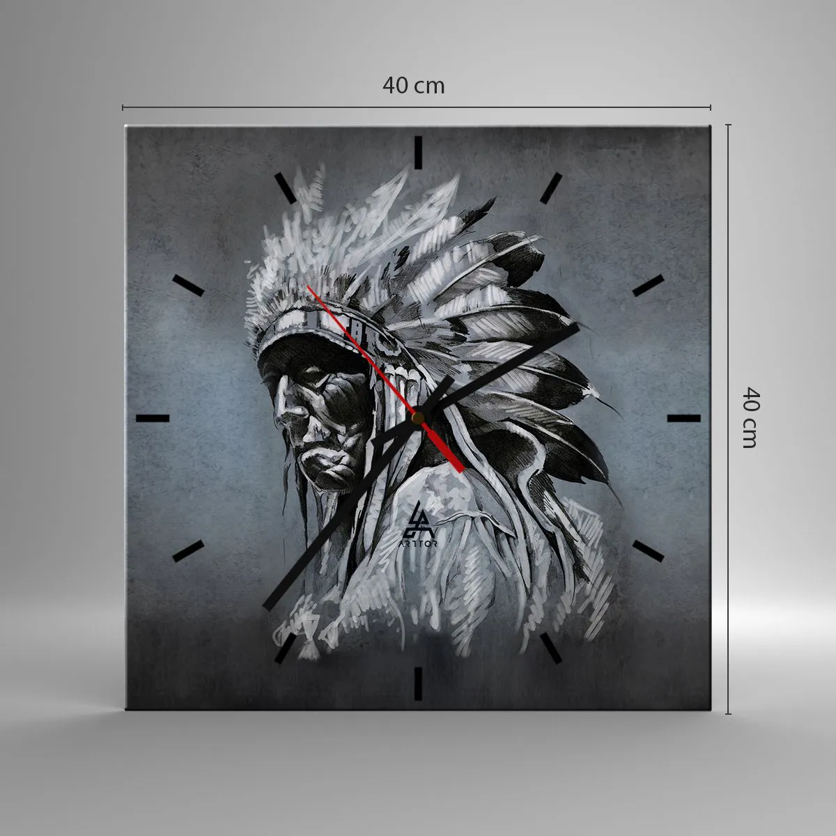 Horloge murale - Pendule murale - Retour aux sources - 40x40 cm