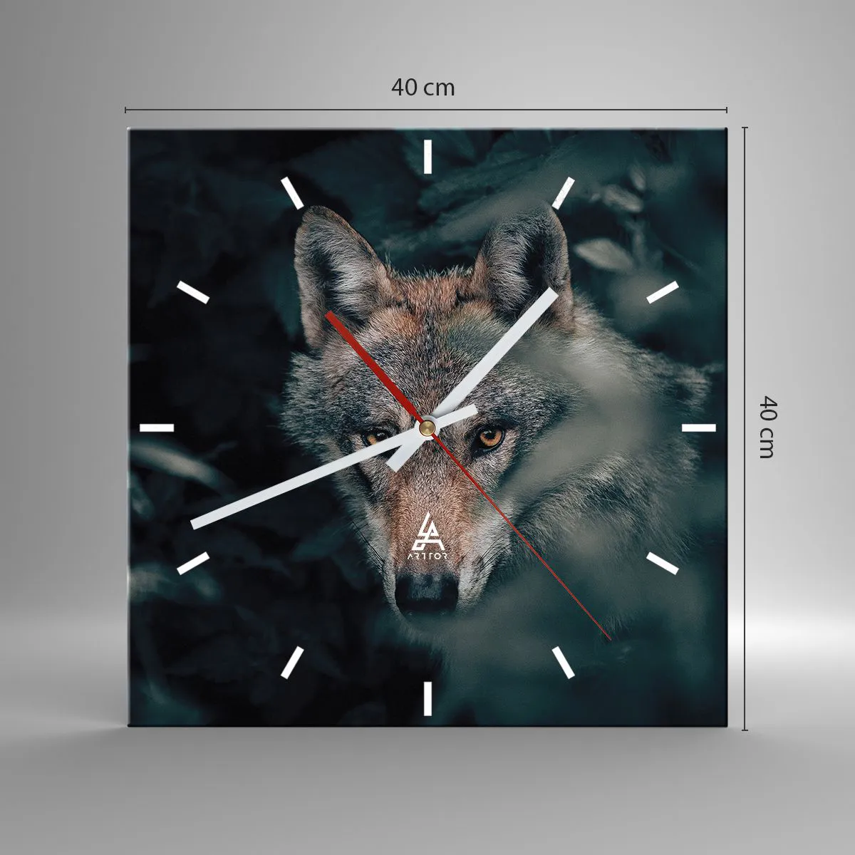 Nástěnné hodiny - Predátor - 40x40 cm