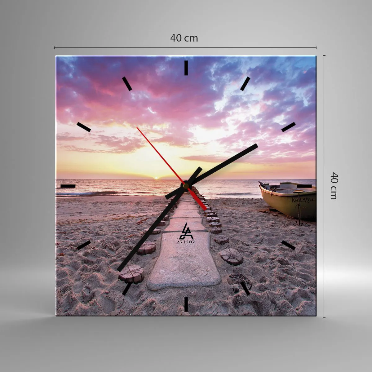 Wandklok - Klok - Een moment van diepe ervaring - 40x40 cm