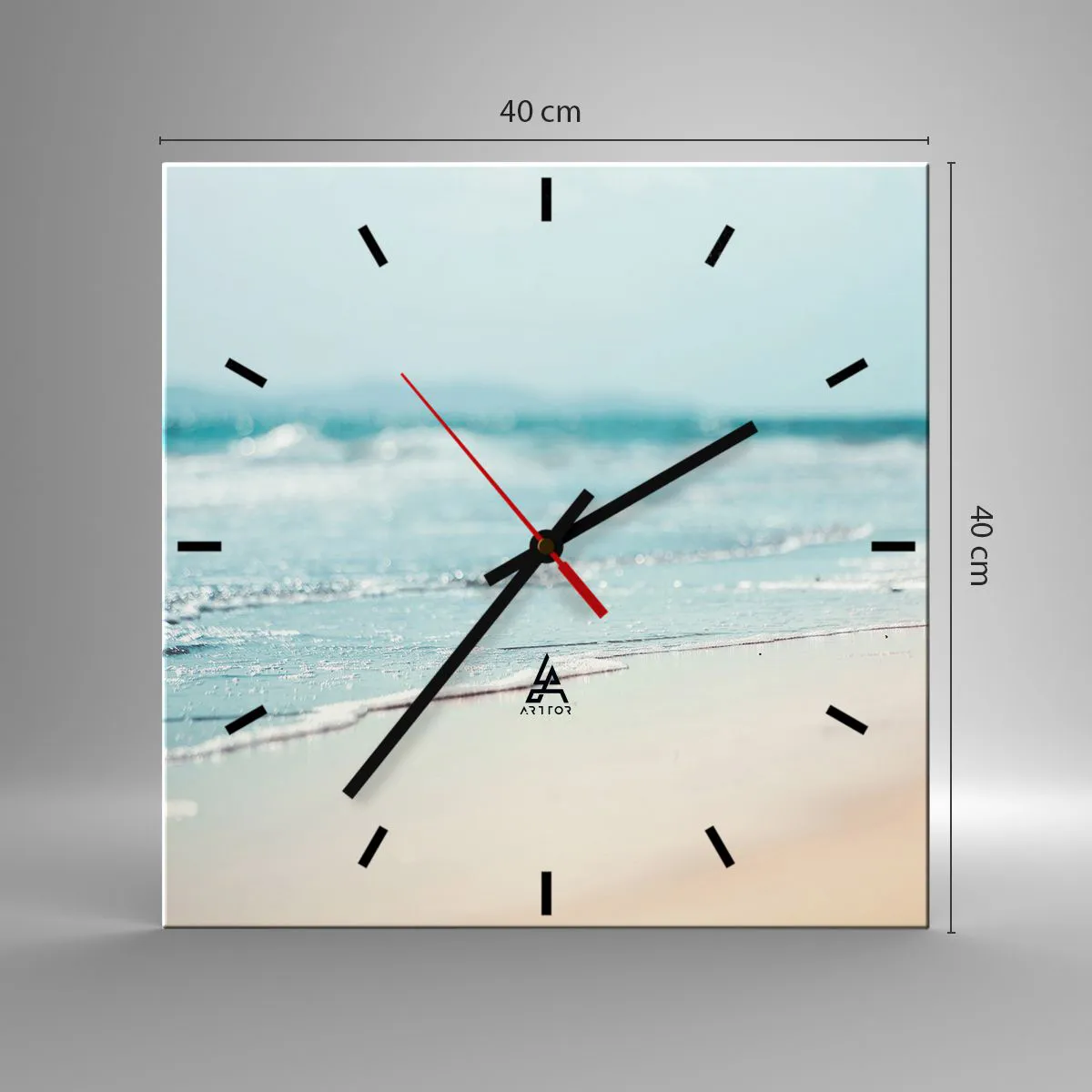 Nástěnné hodiny - Teplo a hluk - 40x40 cm