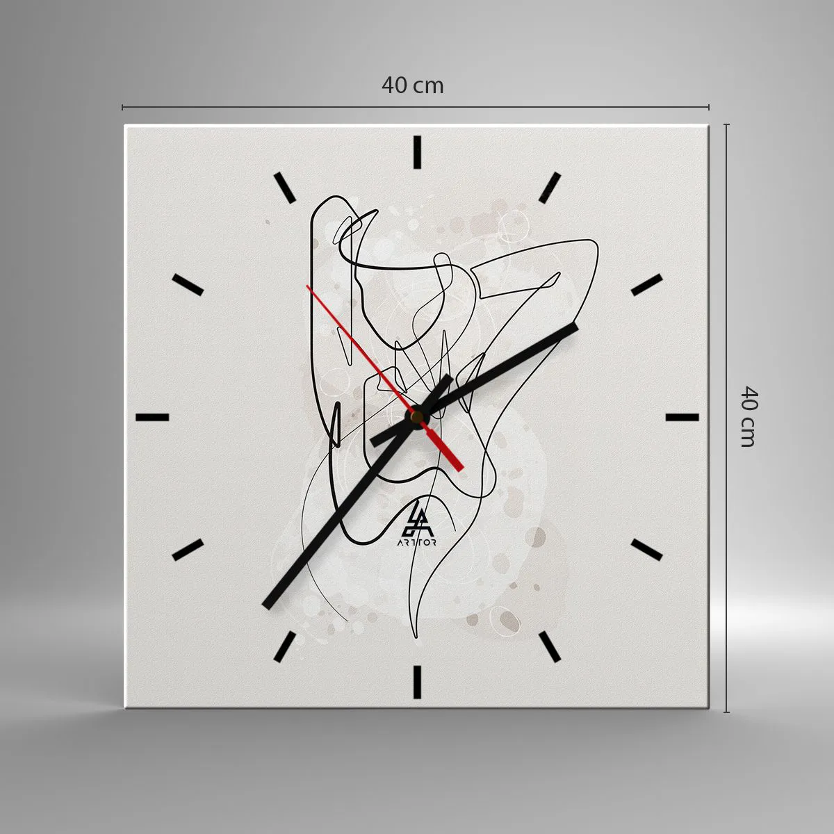 Vægur, Uret - Forførelsens kunst - 40x40 cm
