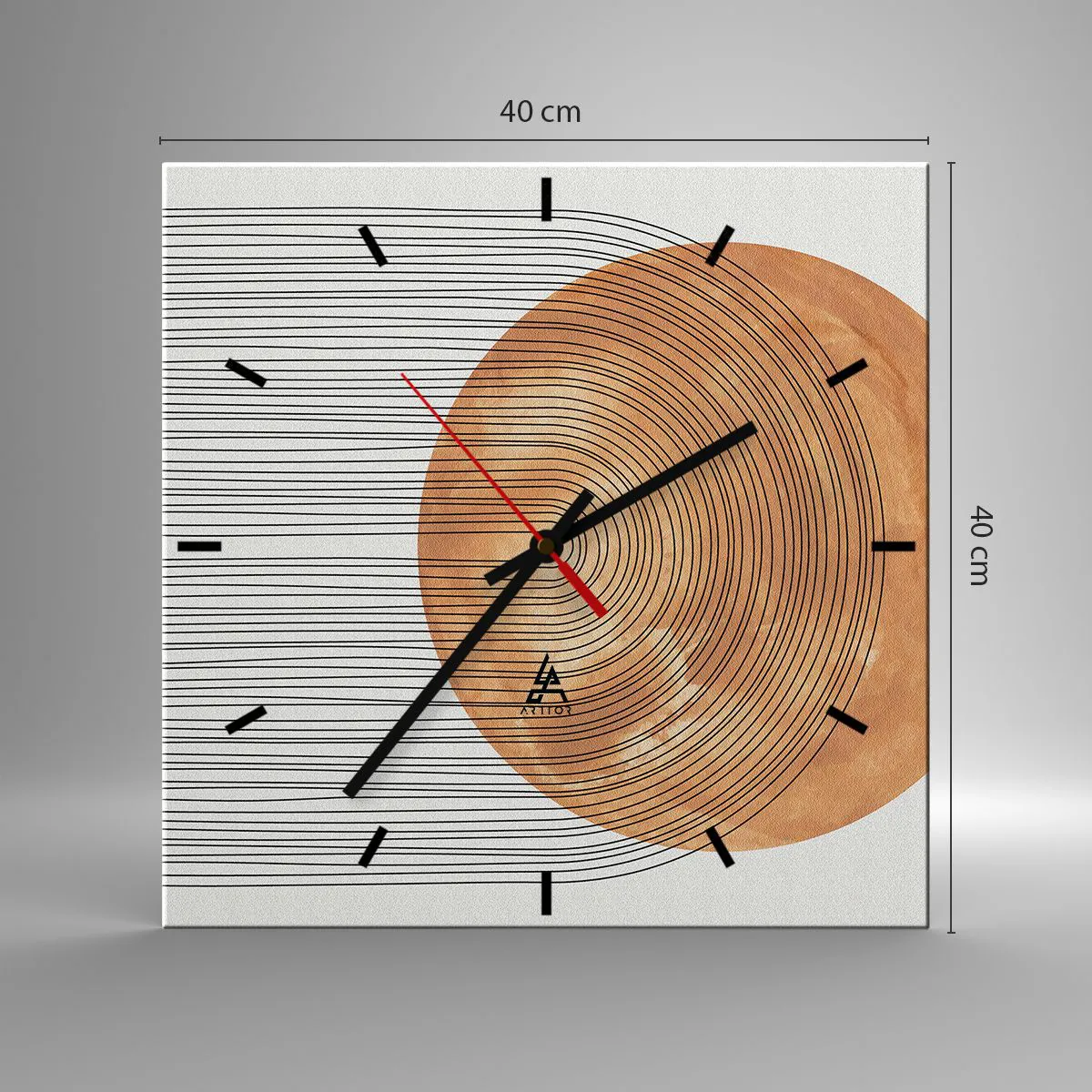 Nástěnné hodiny - Slunečná kompozice - 40x40 cm