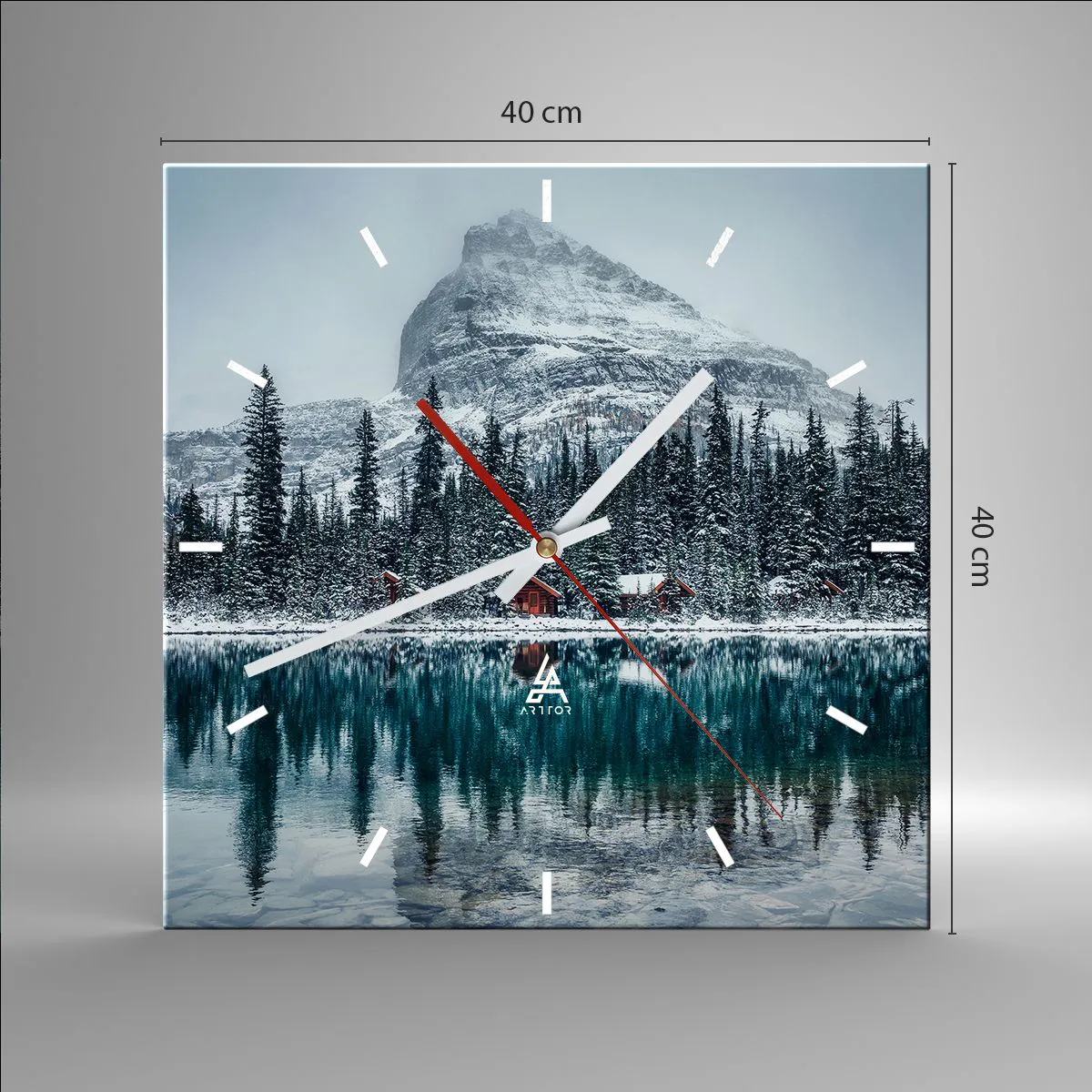 Horloge murale - Pendule murale - Retraite canadienne - 40x40 cm