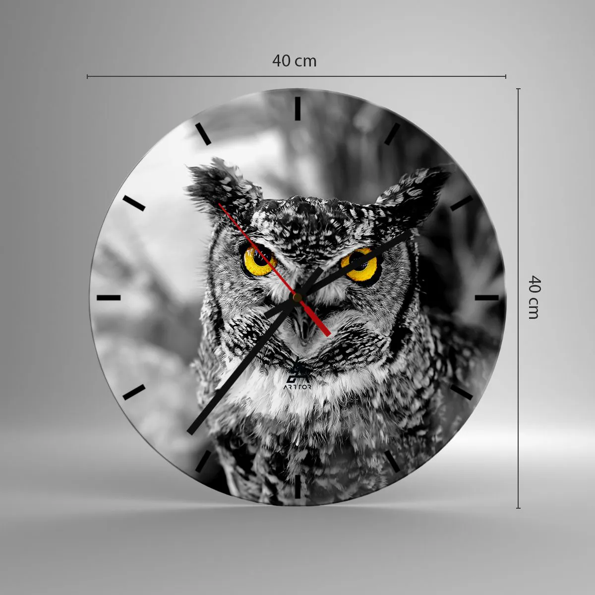 Nástěnné hodiny - Nic se neschová - 40x40 cm