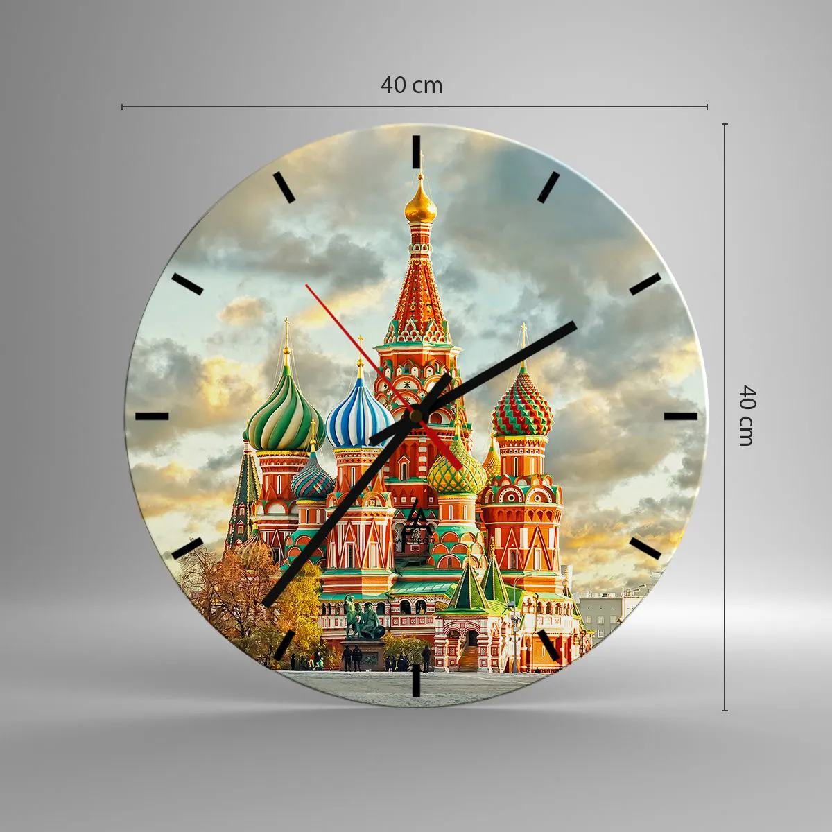 Ceas de perete - Ceas pe sticlă - Nici măcar Disney nu ar fi venit cu această idee - 40x40 cm