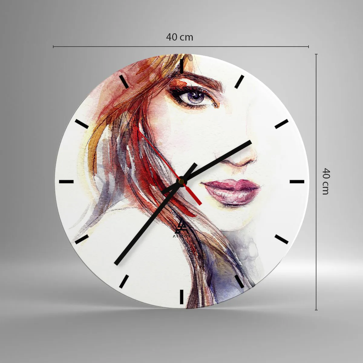 Nástěnné hodiny - Vademecum - pojď se mnou - 40x40 cm