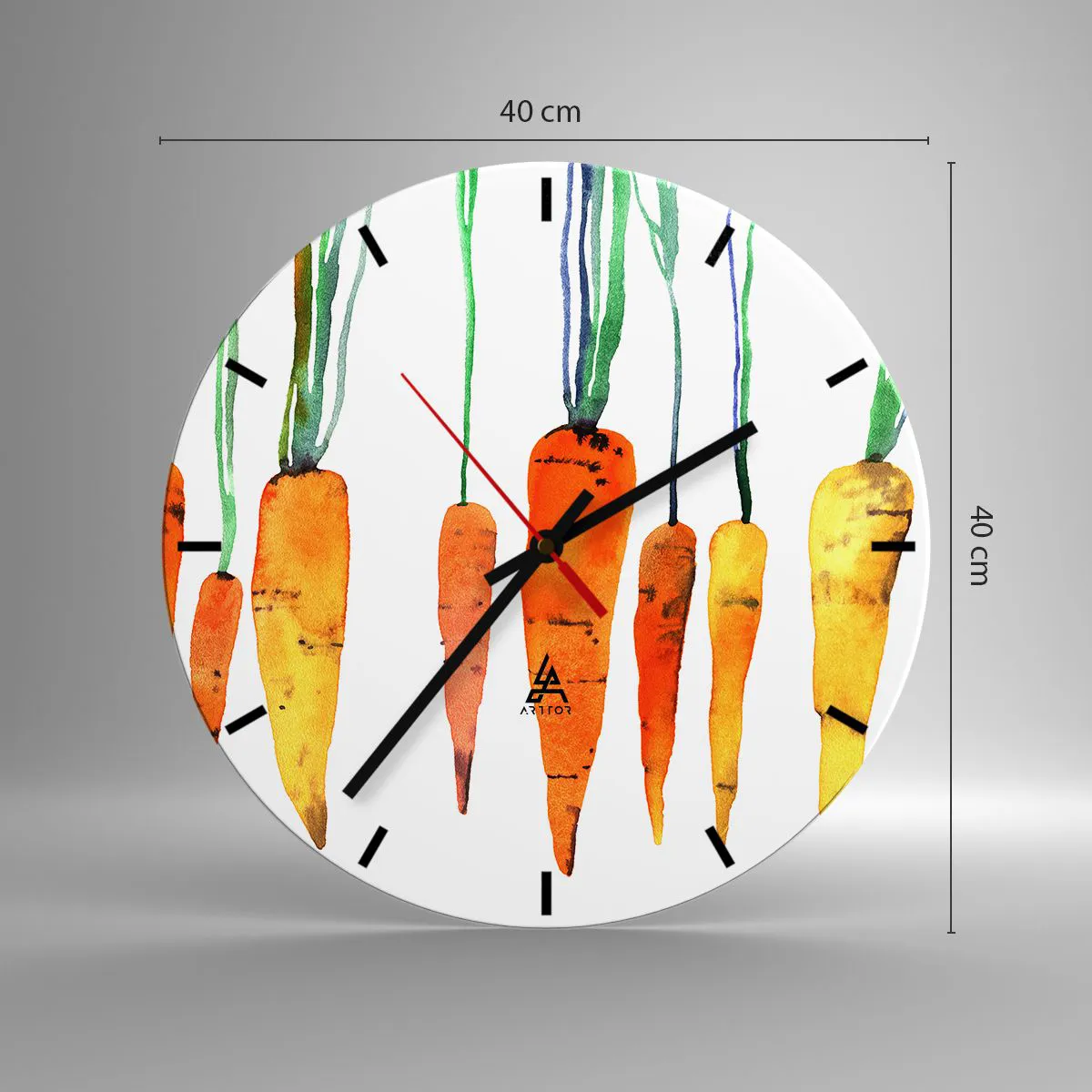 Wanduhr - Glasuhr - Die Schönheit des Gewöhnlichen - 40x40 cm