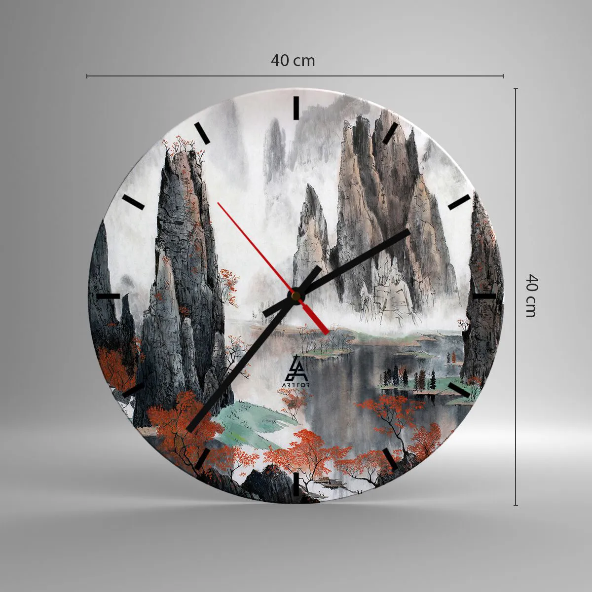 Ceas de perete - Ceas pe sticlă - Gardieni puternici - 40x40 cm