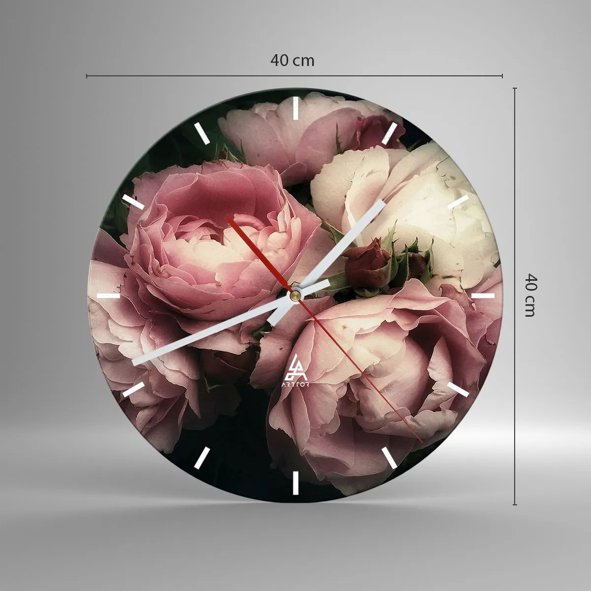 Nástenné hodiny - Kúzlo belle epoque - 40x40 cm