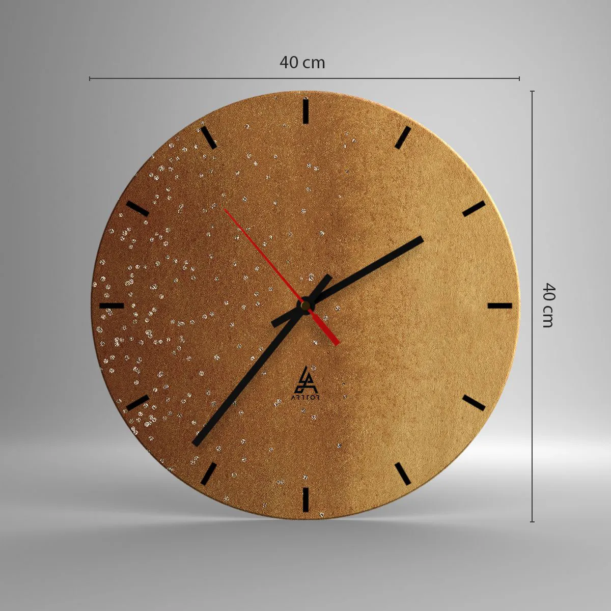 Wanduhr - Glasuhr - Die Geburt des Lichts - 40x40 cm