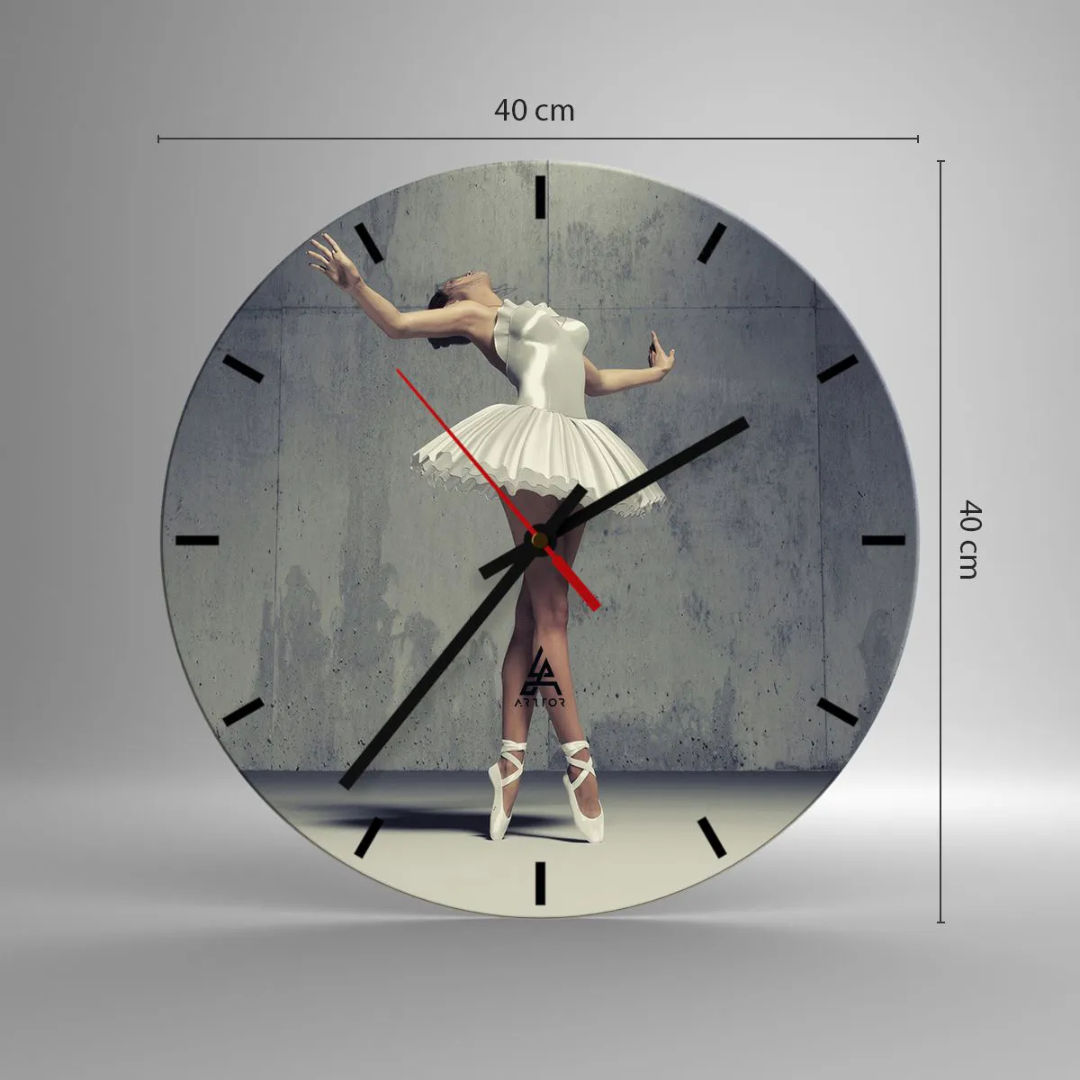 Nástěnné hodiny - Lehce jako pták - 40x40 cm