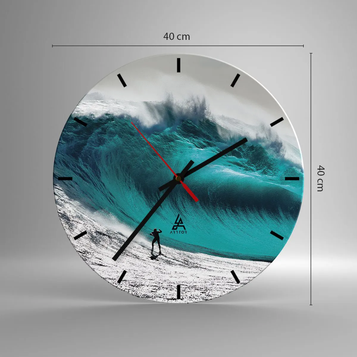 Nástěnné hodiny - Výzva přijata - 40x40 cm