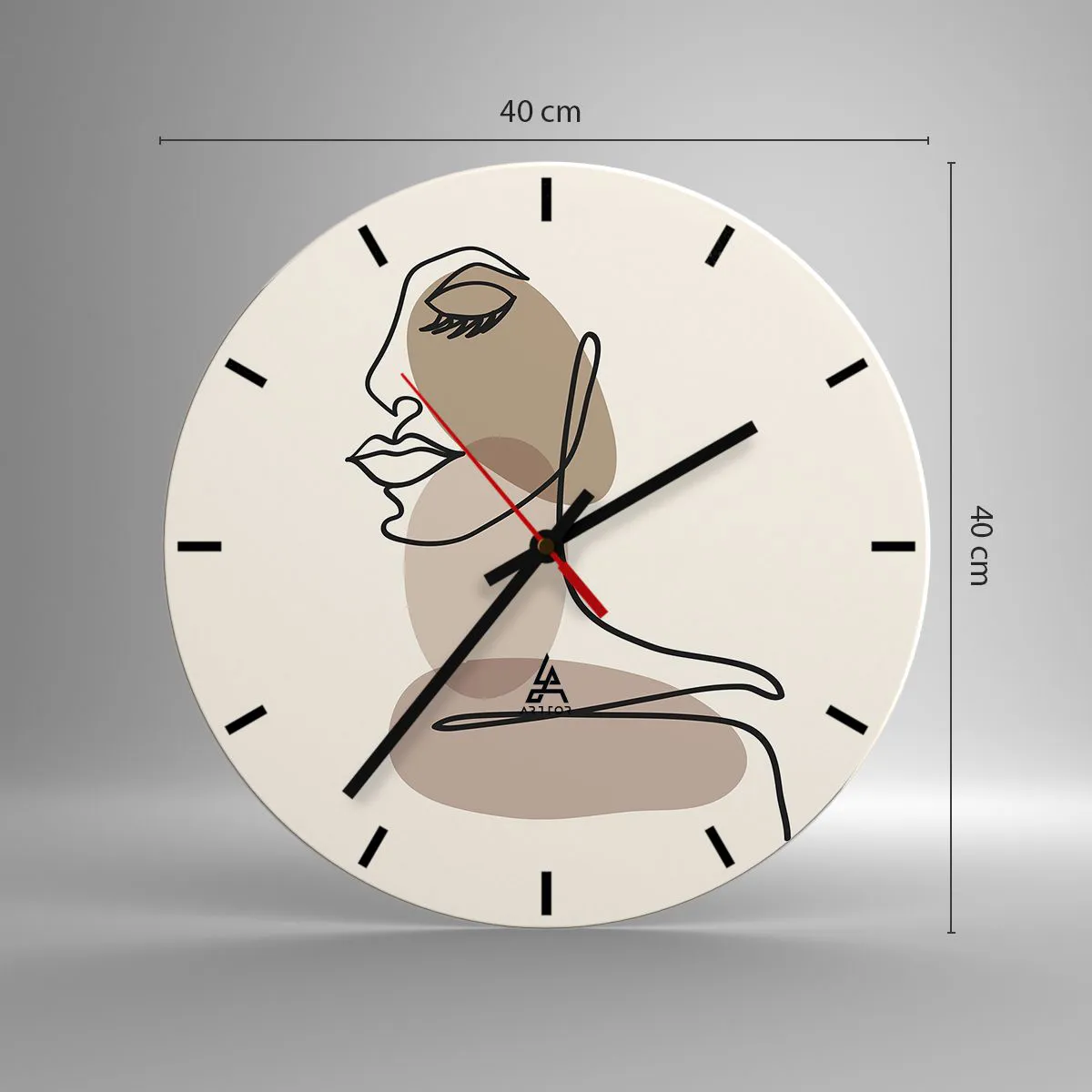 Nástěnné hodiny - Při poslechu samé sebe - 40x40 cm