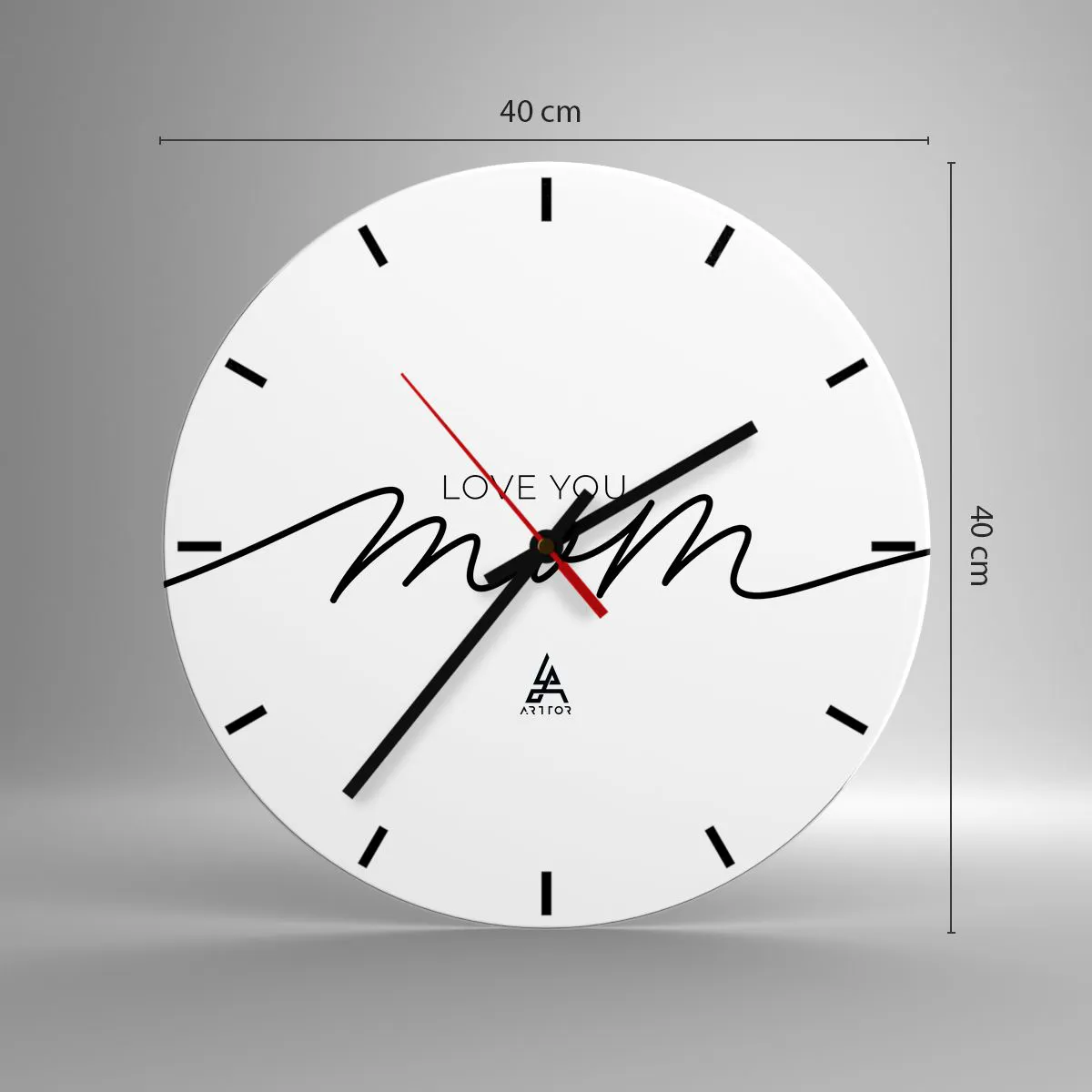 Wandklok - Klok - Grote emotie - 40x40 cm