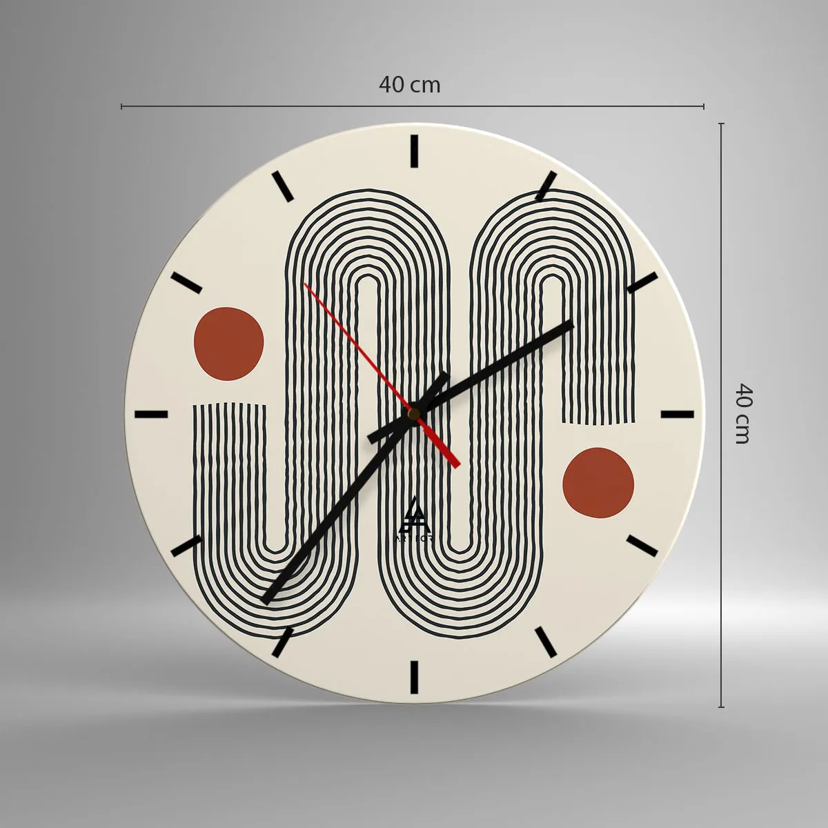 Nástěnné hodiny - Od začátku do konce - 40x40 cm