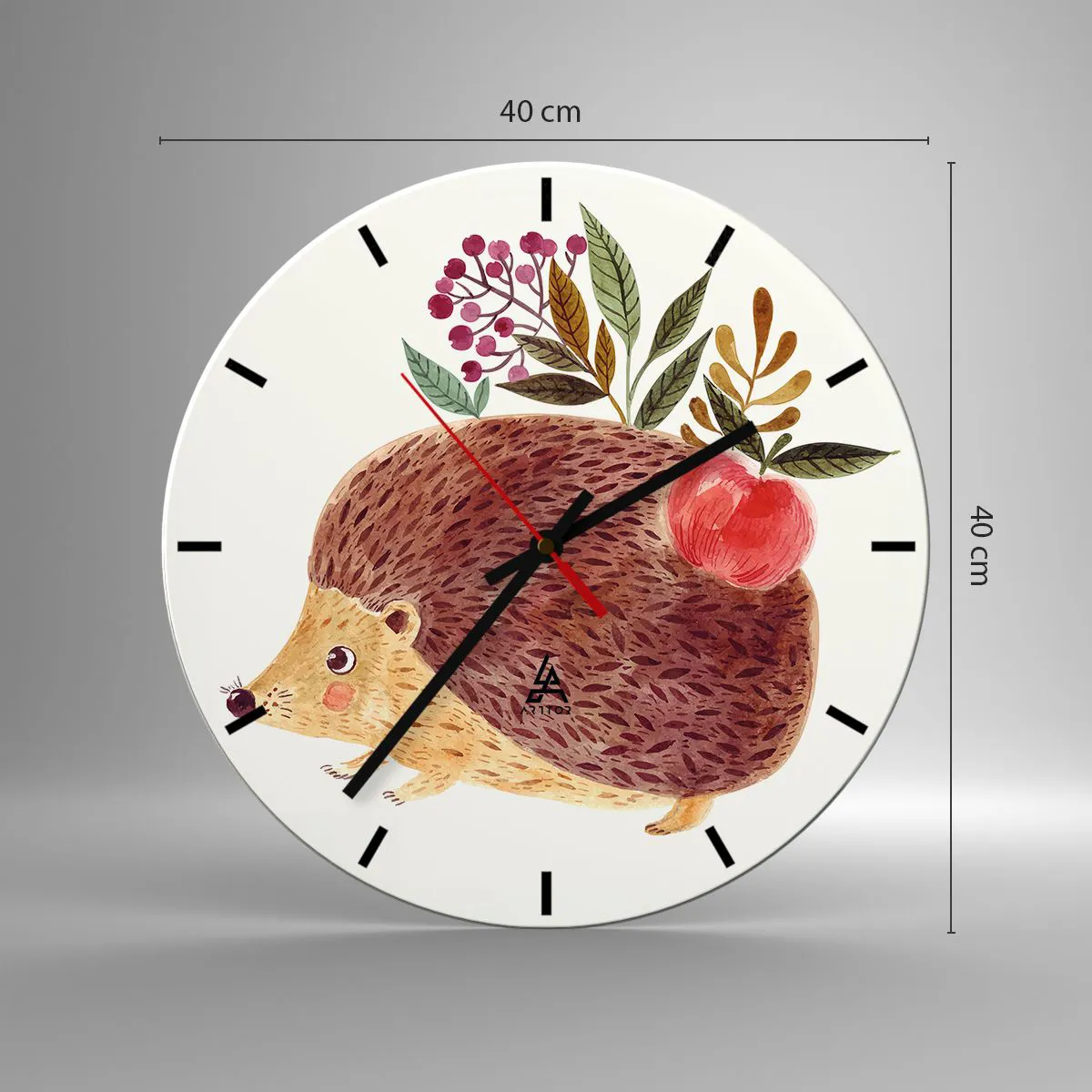 Ceas de perete - Ceas pe sticlă - Și tu deja mă placi - 40x40 cm