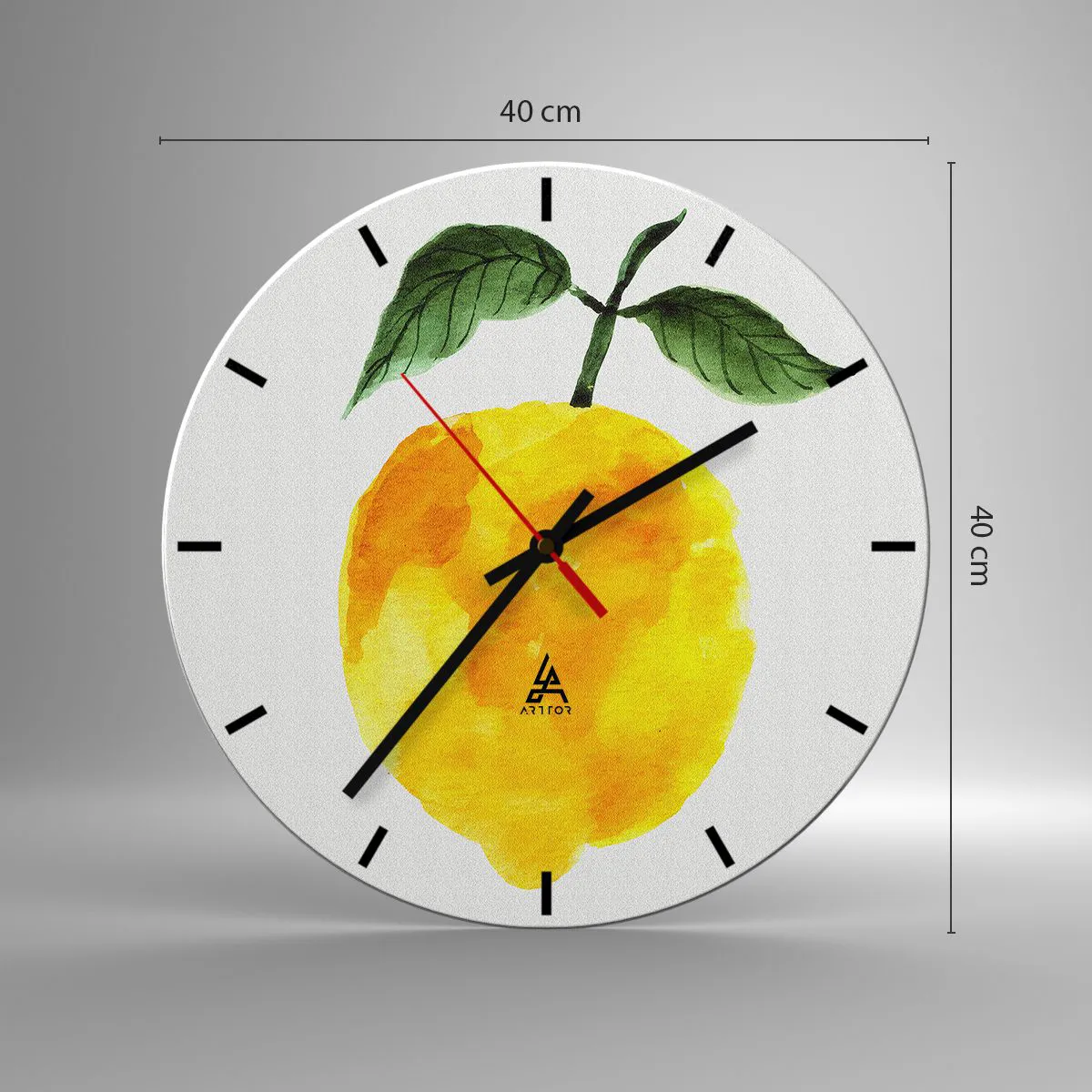 Zegar ścienny - Jak poznać smak słońca - 40x40 cm