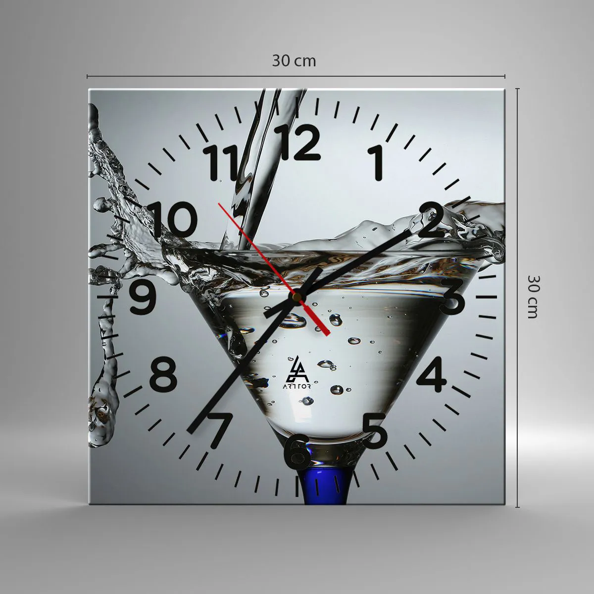 Falióra, Óra - A csésze peremén - 30x30 cm