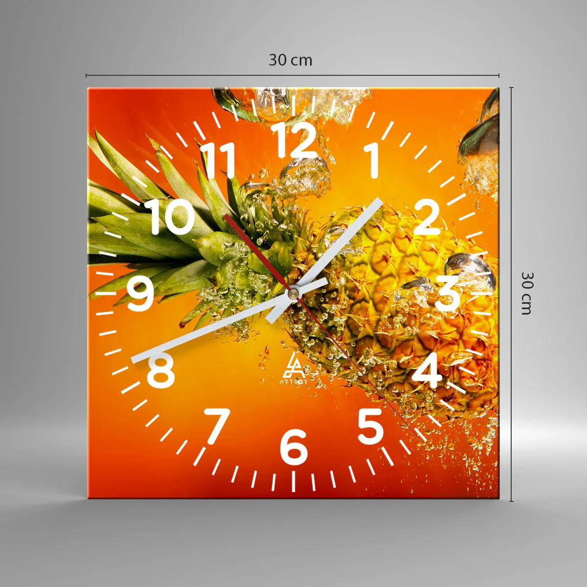 Vægur, Uret - Tropisk saftig friskhed - 30x30 cm