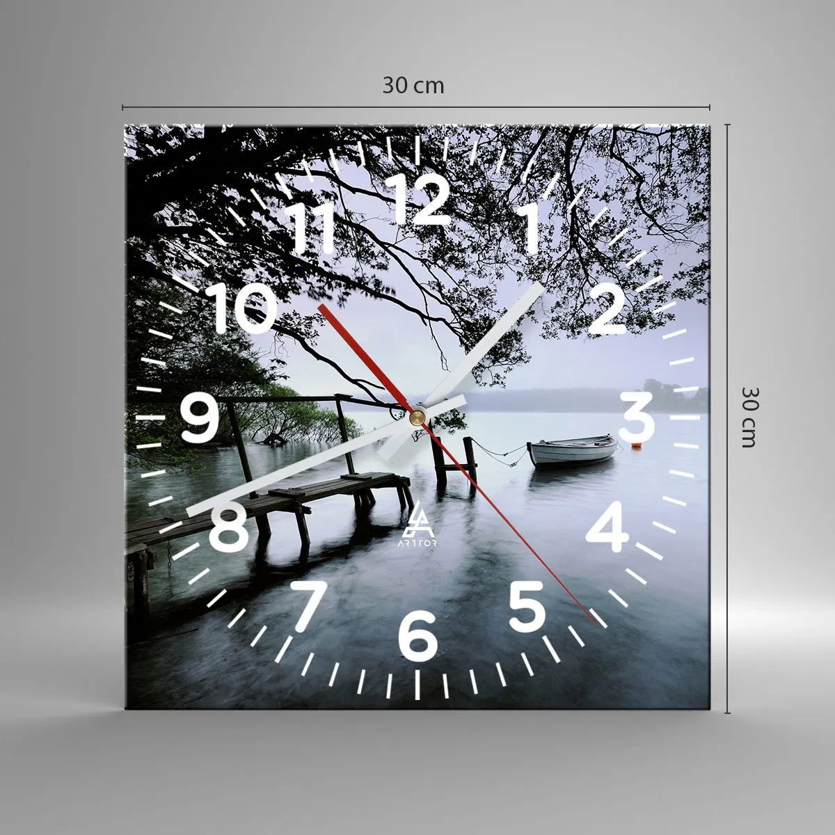 Nástěnné hodiny - Už odpočíváš - 30x30 cm