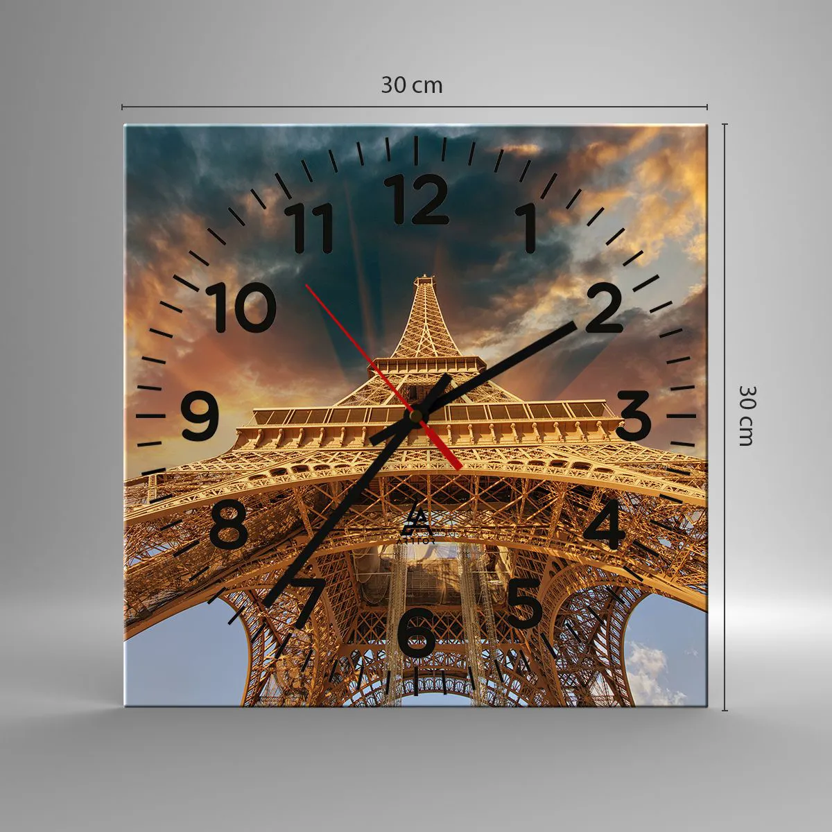 Wandklok - Klok - Hoe de mensheid de hemel bereikte - 30x30 cm