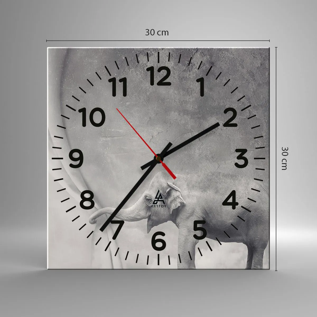 Zegar ścienny - Odsłonić tajemnicę - 30x30 cm