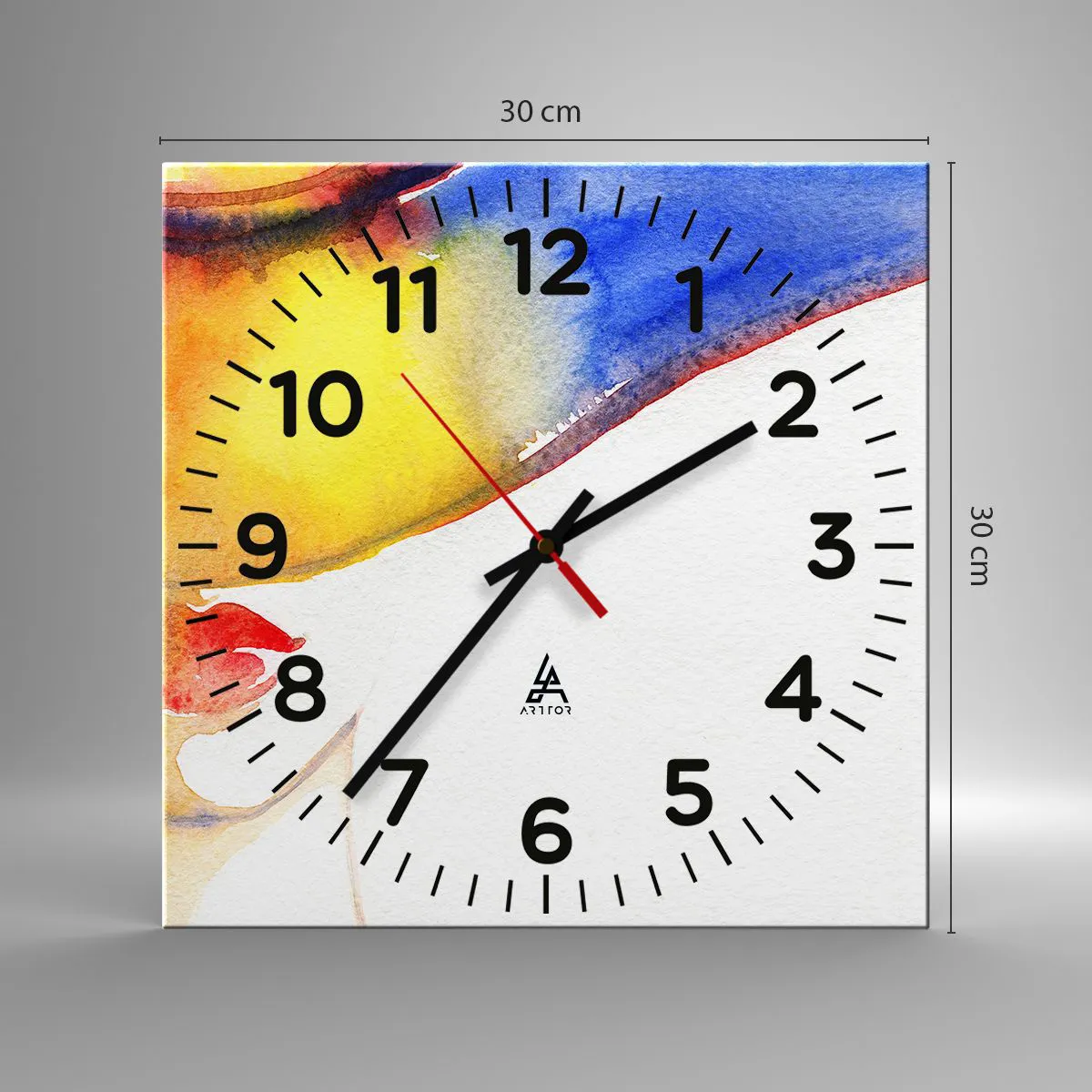 Zegar ścienny - Portret damy - 30x30 cm