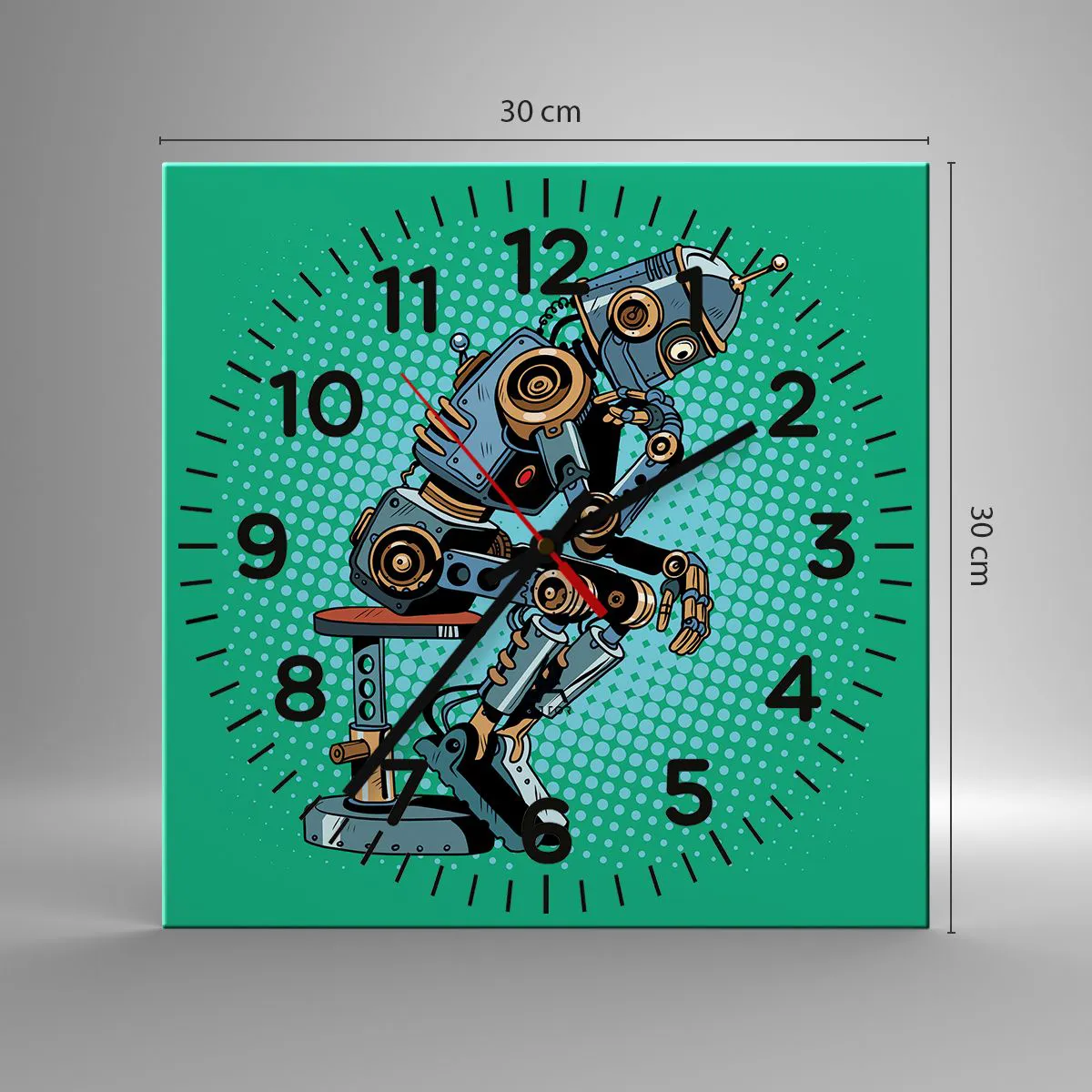 Vægur, Uret - Over essensen af at være - 30x30 cm