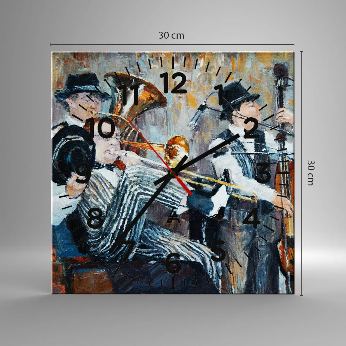 Falióra, Óra - Az egész jazz - 30x30 cm