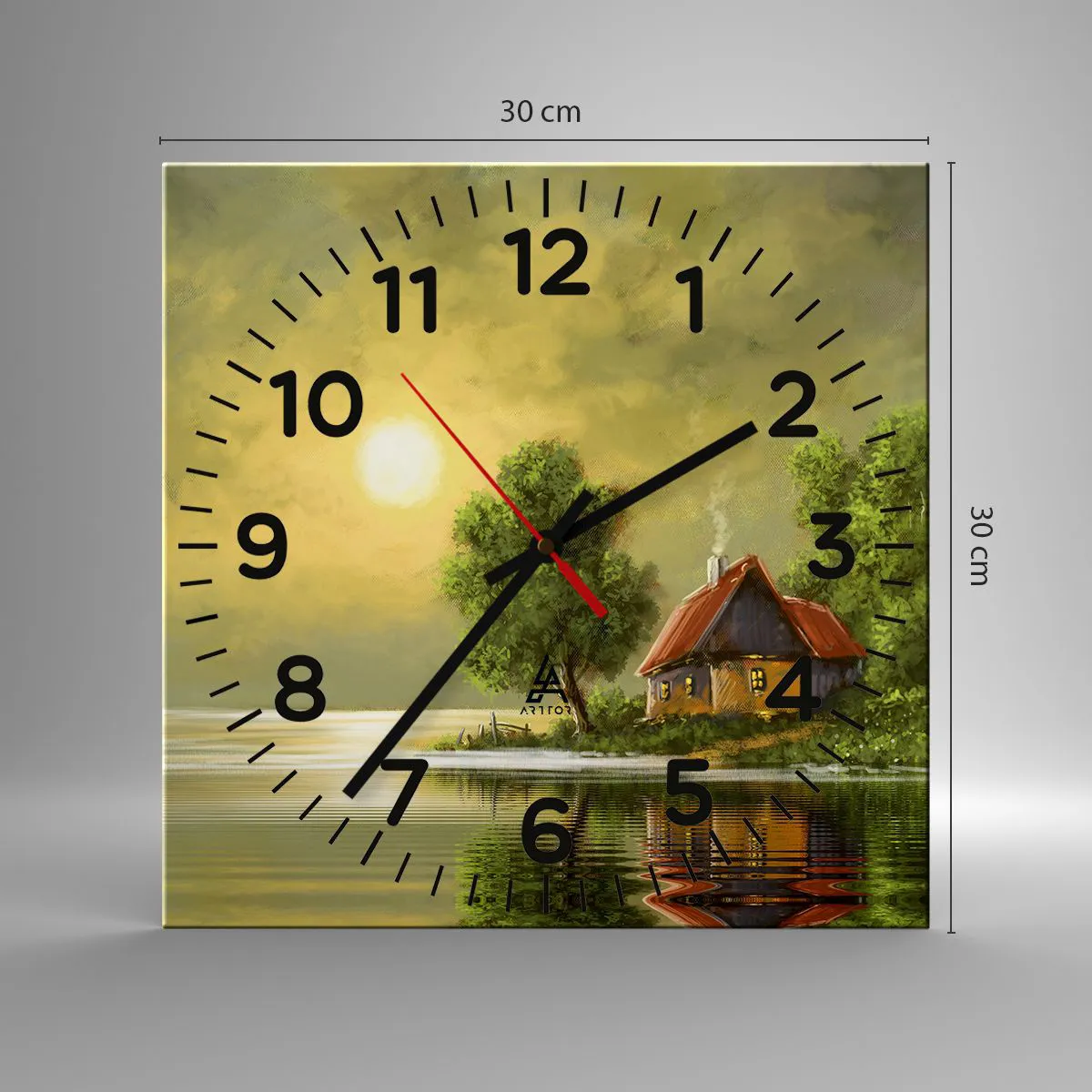 Falióra, Óra - Gyönyörű, mint egy képen - 30x30 cm