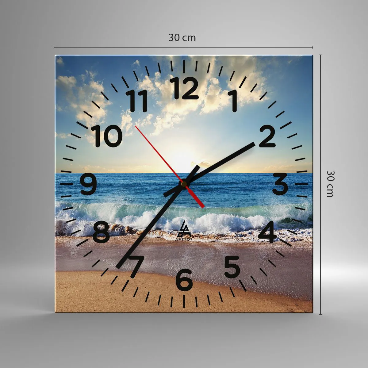 Nástenné hodiny - Pohyb a nehybnosť zároveň - 30x30 cm