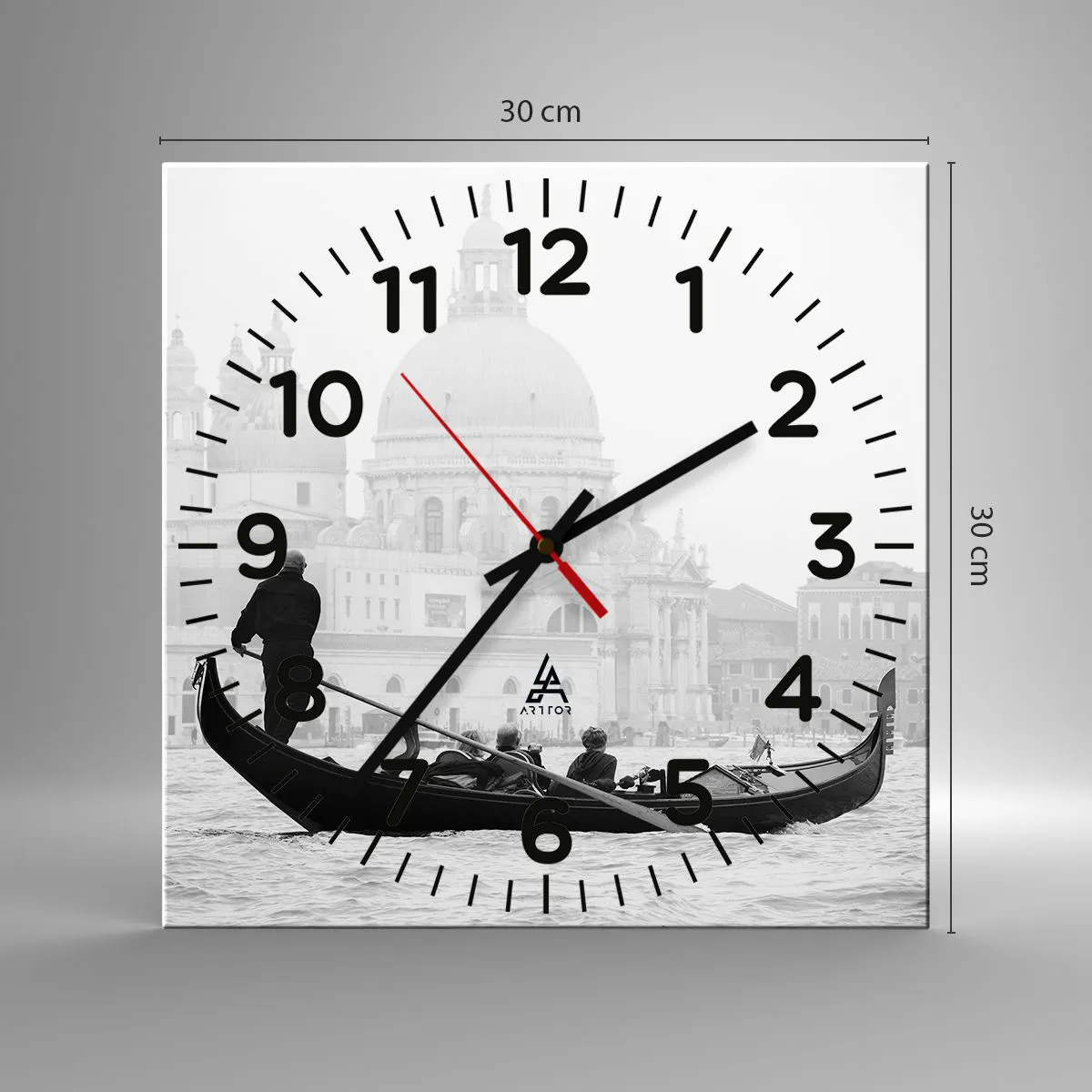 Nástenné hodiny - Cesta k zdroju krásy - 30x30 cm