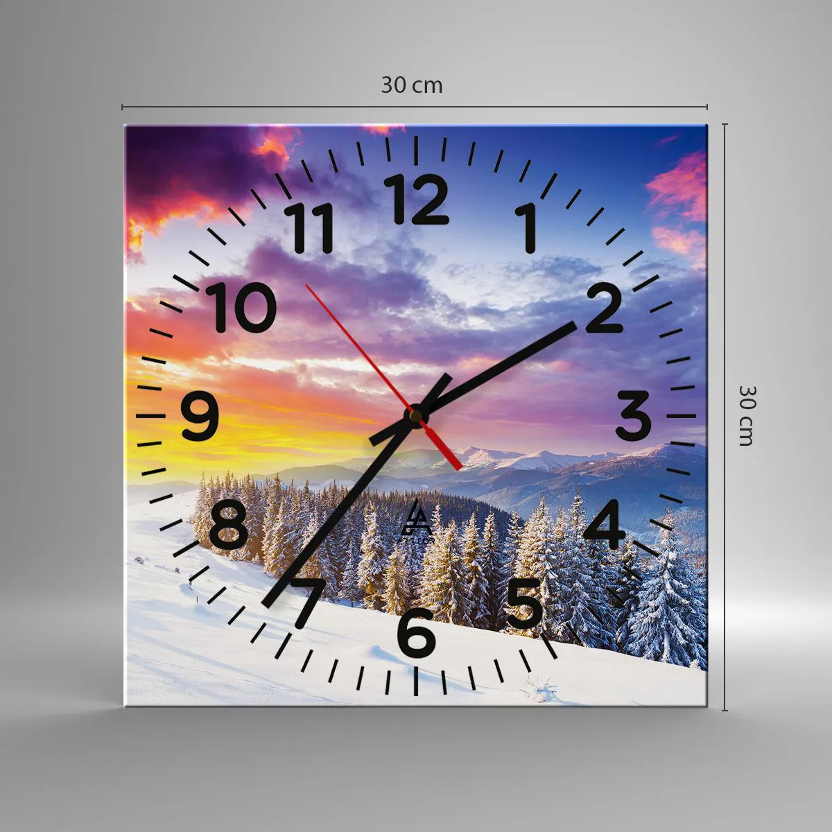 Wanduhr - Glasuhr - Am helllichten Tag - 30x30 cm