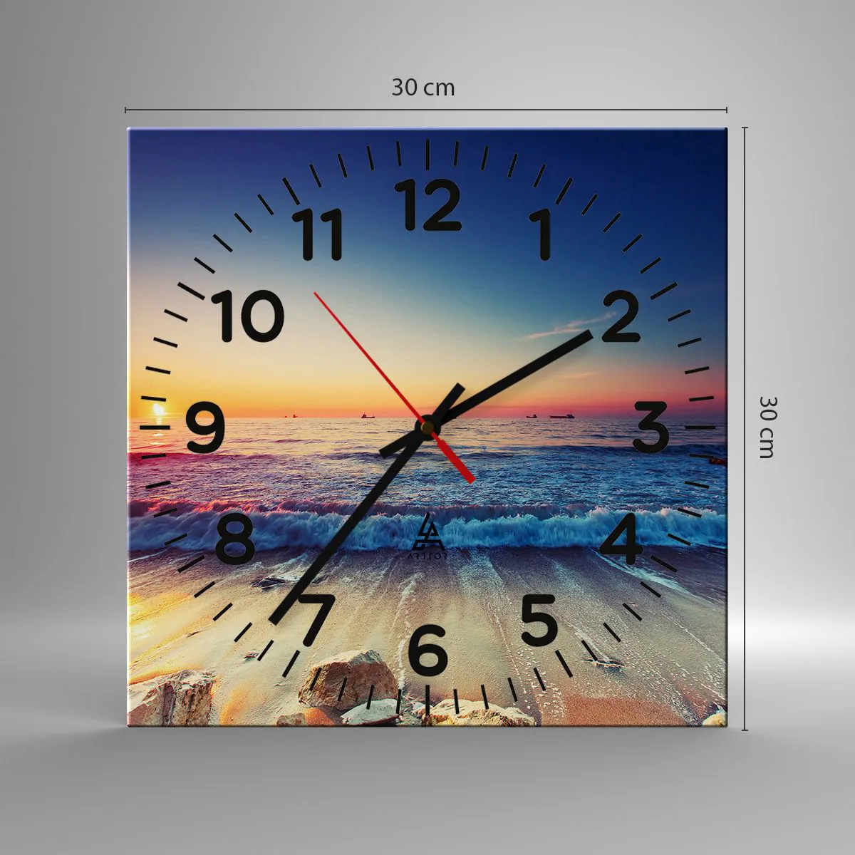 Zegar ścienny - A co za horyzontem? - 30x30 cm