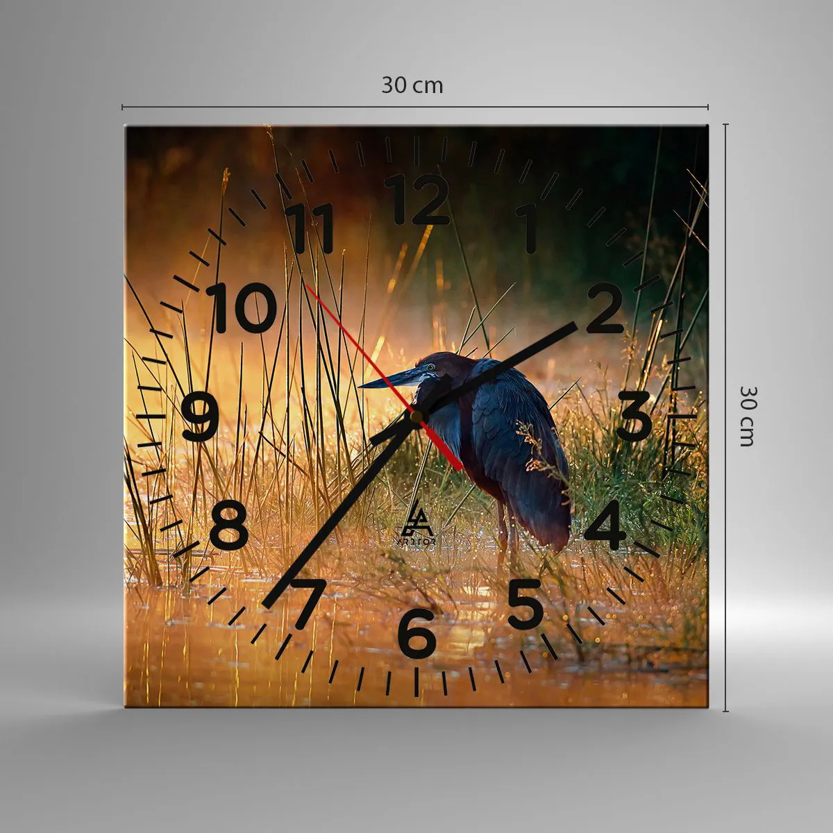 Wanduhr - Glasuhr - Komm, gib mir eine Pause mit diesen Fotos - 30x30 cm