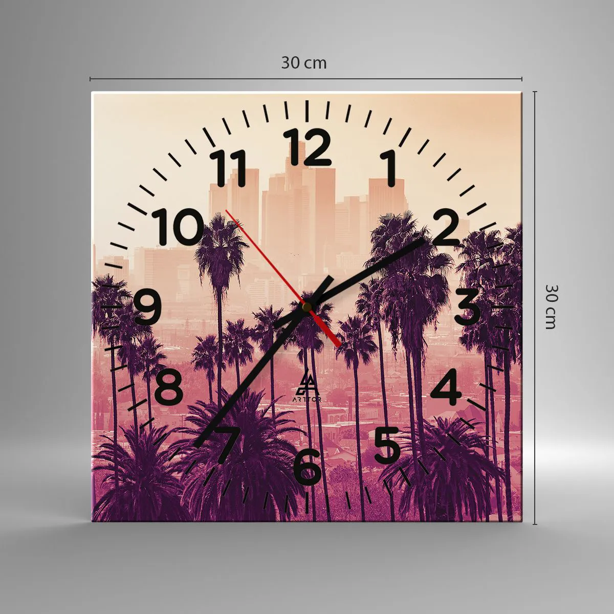 Horloge murale - Pendule murale - Paysage californien - 30x30 cm