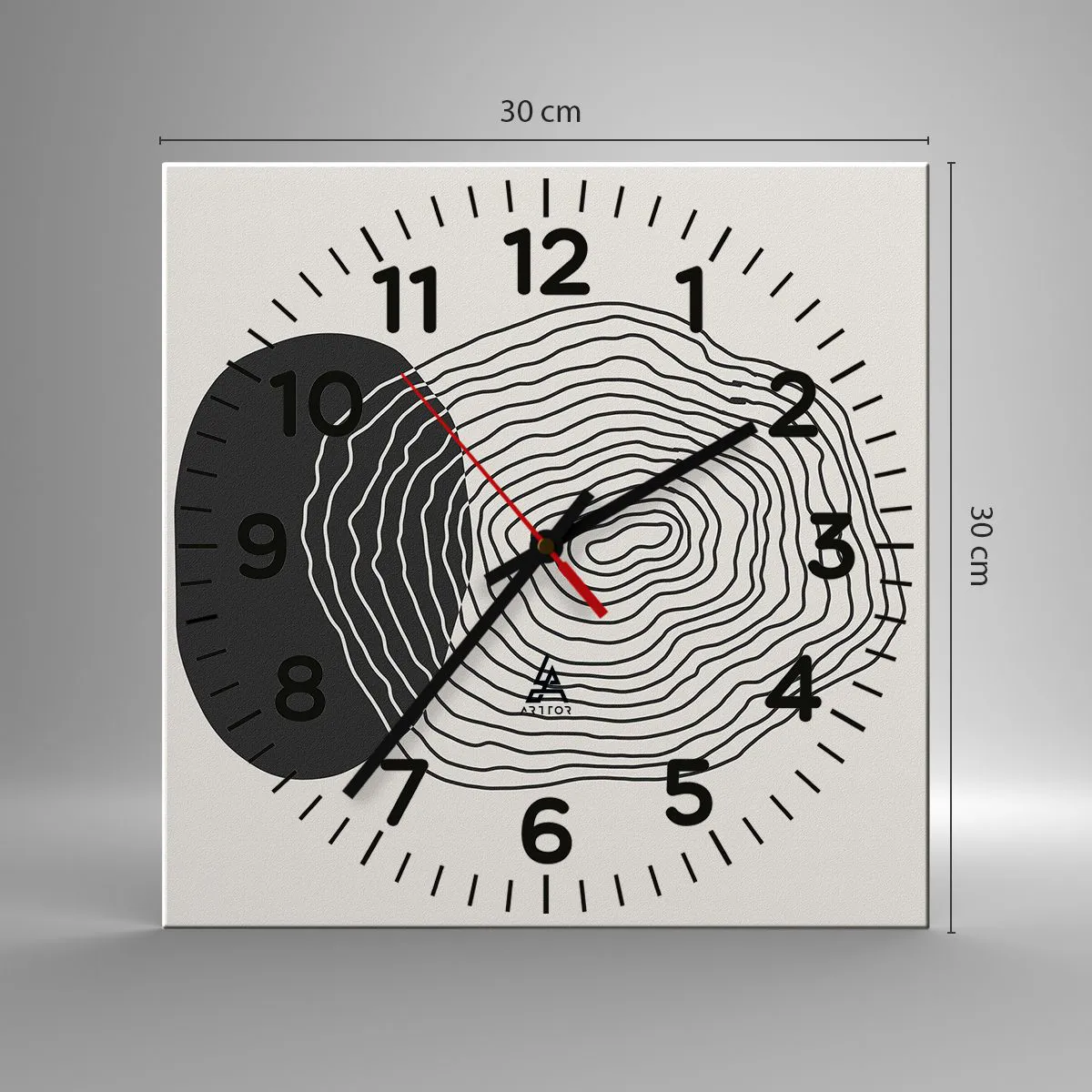 Falióra, Óra - Létezés és rángatózás - 30x30 cm